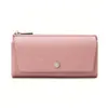 Billetera para Mujer Estilo Japonés con Patrón de Lichi 70% de Descuento, Tarjetero de Cierre Suave de Alta Gama, Bolso de Mano, Billetera Larga Transfronteriza