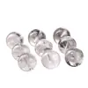 Cuentas sueltas de cristal de copo de nieve blanco de alta transparencia de mineral crudo natural, cristal 10A de grado de colección, cuentas individuales transparentes como el hielo para pulseras y collares de mujer