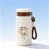 Nueva y elegante taza de bolsillo mini y portátil para mujer, hecha de acero inoxidable 316, con una correa para llevar