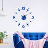 Reloj de Pared con Espejo de Estrella Escandinava Creativo DIY Reloj de Pared Digital Silencioso de Acrílico Pegatina Decorativa de Pared Reloj de Pared para el Hogar