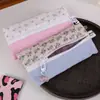 Popular Bolsa de Lápices Floral Hecha a Mano Suave, Bolsa de Lápices Girly Corazón Dopamina Suave, Bolsa Coreana Portátil para Guardar Papelería
