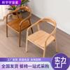 Silla de Comedor de Madera Maciza, Silla Simple de Ocio con Respaldo, Silla Retro de Lujo Ligero para Estudio de Madera Maciza con Respaldo, Silla para Hotel y Casa de Huéspedes, Silla Shumeite