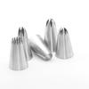 Boquilla Grande de Acero Inoxidable 304 de Grado Alimenticio con 6/8/10 Dientes para Crema, Galletas que se Derriten en la Boca y Esenciales para Hornear DIY