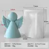 Gesso Aromaterápico Anjo Transfronteiriço Enfeites Molde de Silicone DIY Asas Anjinho Ferramenta de Moagem de Velas