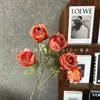 Flores Artificiales con 5 Cabezas, Rosas Burbuja, Rosas Pequeñas de Copo de Nieve, Decoración de Salón de Bodas, Arreglo Floral, Exhibición de Ventana para el Hogar, Flores Falsas