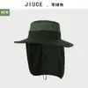 Chal de Color Sólido Resistente al Agua para Exteriores Transfronterizo Sombrero de Pescador para Hombre con Ala Ancha Protección Solar Transpirable Sombrero de Ala Ancha Moderno