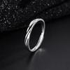 Anillos de Pareja de Plata Pura 999 para Cruzar el Río del Amor, Anillos de Lujo Ligero y Nicho de Gama Alta, Anillos Versátiles y Sencillos para Mujeres, Regalo