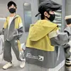 Ropa para niños, conjunto de otoño para niños, nuevo estilo 2026, para niños mayores, ropa deportiva de primavera y otoño, conjunto de dos piezas para niños, moderno