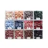 Botões Mini de Resina Coloridos Retrô de Cinco Pontas 6mm para Bonecas BJD de Algodão, Bonecas Pequenas Ob11, Roupas de Boneca, Botões de Estrela