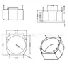 Base de anillo magnético de 27.6 mm, base de inductor, base - BASE-145