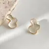 Pendientes Retro Franceses de Lujo Ligero con Forma de Nube y Gota de Aceite, Modernos, Sencillos, Pendientes con Diseño Nicho Personalizado