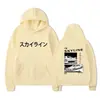 Sudadera con capucha casual de moda callejera con estampado de letras D de doble cara, estilo Anime Drift Ae86, para hombres y mujeres