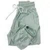 Pantalones deportivos de verano para mujer, ligeros y transpirables, hechos de seda helada, secado rápido, nuevo estilo primavera y otoño, corte holgado, adelgazantes, pantalones casuales con puño