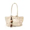 Bolso tote plisado de gran capacidad a la moda estilo coreano para mujer, nueva colección otoño 2026, bolso de hombro único para ir al trabajo, moderno