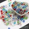 Cuentas de Cristal Austriaco de Alta Calidad de 8 mm, Bolas Florales, Cuentas Explosivas, Accesorios para Joyería DIY, Cuentas Sueltas