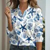 Cardigan de punto para mujer con estampado digital 3D de moda, manga larga, transfronterizo, de Aliexpress, europeo y americano