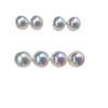 Pendientes de perlas de plata de ley 925 de alta gama, retro, ligeros, de lujo, de imitación de perla de Akoya, sin orificios para las orejas, con clip para las orejas y espiral antimosquitos.