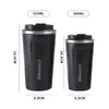 Acero inoxidable 304 taza de café al por mayor taza para coche moda taza de café al vacío moderna simple oficina taza térmica