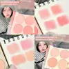 MINSHZEE mingxizhi rubor de cuatro colores blanco Natural nude color de maquillaje plateado de reparación morado de barbilla Rouge
