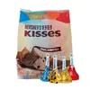 Besos Hershey Leche de Chocolate Almendra Avellana Negro Qiao Blanco Qiao deslumbrante bolsa de dulces de boda 500g