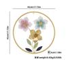 Decoraciones de pared metálicas florales degradadas colgante de pared para pared de fondo decoraciones de pared lujo ligero creativo hierro forjado para colgar en la pared fábrica venta al por mayor