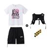 Ropa de Moda Infantil Hip-hop Ropa de Calle Hip-hop para Niños y Niñas Chaleco Traje de Tres Piezas Marca de Moda Hip Hop Infantil traje
