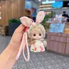 Tiara de Orelhas de Coelho Desenho Animado Boneca Loli Brinquedo de Pelúcia Mochila Chaveiro Pingente Chaveiro de Boneco de Pelúcia para Casal Decoração