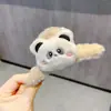 Grampo de Cabelo de Pelúcia Fofo de Desenho Animado Coelho Panda para Cabelo de Trás de Mulheres, Grampo de Cabelo Grande Tubarão para Outono e Inverno