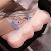 Cojín de Terciopelo de Guisantes de Seda de Hielo Alfombrilla Fresca Transpirable de Verano Cojín de Silla de Oficina de Dibujos Animados Cojín para Glúteos de Verano Cojín Lumbar para Coche