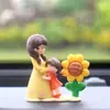 Personajes de Dibujos Animados para una Familia de Cuatro Adornos para Coche, Adornos Cálidos para Coche, Decoraciones Interiores de Coche para Consola Central Venta al por Mayor