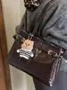 Bolso Grande de Ante Estilo Coreano para Mujer 2025 Invierno Nuevo Moda Retro Bolso de Axila Bolso Tote Simple para Viajar