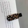 Pinza Lateral para Flequillo de Pedrería de Color Estilo Coreano Alto Sentimiento Temperamento Moda Lujo Ligero Pasador Tocado Nuevo Alto Sentimiento