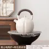 Fogão Elétrico Cerâmico de Mesa para Uso Doméstico, Pequeno Conjunto de Chaleira com Bule e Dispositivo para Infusão de Chá