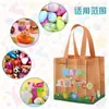 Bolsas de Páscoa Transfronteiriças em Estoque para Caças aos Ovos e Festas, Sacolas de Presente Reutilizáveis, Sacolas de Tecido Não Tecido Laminado