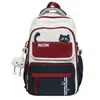 Mochila para Estudiantes de Secundaria Femeninas, Mochila de Viaje con Compartimento para Computadora de Gran Capacidad Estilo Coreano de Moda, Mochila Escolar para Estudiantes de Preparatoria, Impermeable de Moda