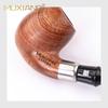 Pipa de palisandro amaderada, pipa de tabaco, mango curvo, boquilla para cigarrillos, elemento de filtro, pipa de madera hecha a mano, exportación transfronteriza