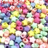 Accesorios hechos a mano con cuentas en forma de lazo de moda, mezcla multicolor, cuentas para la diversión DIY de los niños