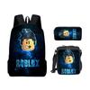 Mochila Escolar 3D para Estudante Nova, Lancheira, Estojo com Estampa "Você é Mais Bonito que Eu", Conjunto de Três Peças