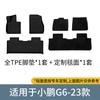 Adecuado para Xiaopeng G6 2023, cojín trasero de protección ambiental, alfombrilla de coche de doble capa TPE, alfombrilla impermeable y resistente al desgaste para maletero.