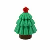 Chaveiro de Árvore de Natal Colorida Impresso em 3D Criativo Clicker Descompressão Pingente Estéreo de PLA Presente de Feriado