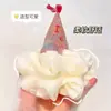 Flor de Baño Bola de Baño Helado Flor de Baño de Dibujos Animados Helado Bola de Baño de Masaje Japonés Toallita de Burbujas de Baño Súper Suave