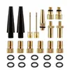 Adaptador de Válvula de Bicicleta Conjunto de 21 Peças, Kit de Válvulas de Bicicleta, Adaptador de Válvula SV AV DV, Conjunto de Bomba