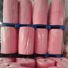 9g 420mm Touca de Tecido Não Tecido Rosa com Tira em Estoque 42cm 9g 10g Fábrica de Tecido Não Tecido Próximo a Wuhan