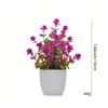 Eucalipto Camélia Planta Verde Simulada em Vaso Enfeites de Mesa em Vaso Flores Simuladas Flores Artificiais Plantas Verdes Vasos de Plástico Bonsai