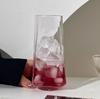 Copo de suco de frutas de alto valor de vidro de castanha de água ins restaurante transparente bolha copo de água bebida fria copo copo bebendo