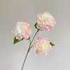 Nuevo arreglo floral de peonías de seda en capas de 3 cabezas, precio de mayoreo para bodas, variedad completa y una amplia gama de estilos, incluyendo caléndulas artificiales