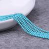 2mm 3mm Cor Turquesa Contas Soltas Contas Semiacabadas Pulseira Colar Borla Incrustação