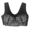 Roupa íntima plus size transfronteiriça para comércio exterior sem aro de aço, renda sexy, sutiã esportivo para dormir, colete, menina gordinha, fina, com bojo.
