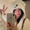 Blogger japonés y coreano con cuerda para el pelo de lazo de lana de color sólido, nicho de estilo extranjero, alta elasticidad, nuevo otoño e invierno, banda de goma