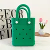 Bolso de Mano Transfronterizo Eva Bolso con Agujeros Modelo Caliente 2025 Ligero Impermeable Dibujos Animados Bolso de Playa para Mujer Almacenamiento Portátil